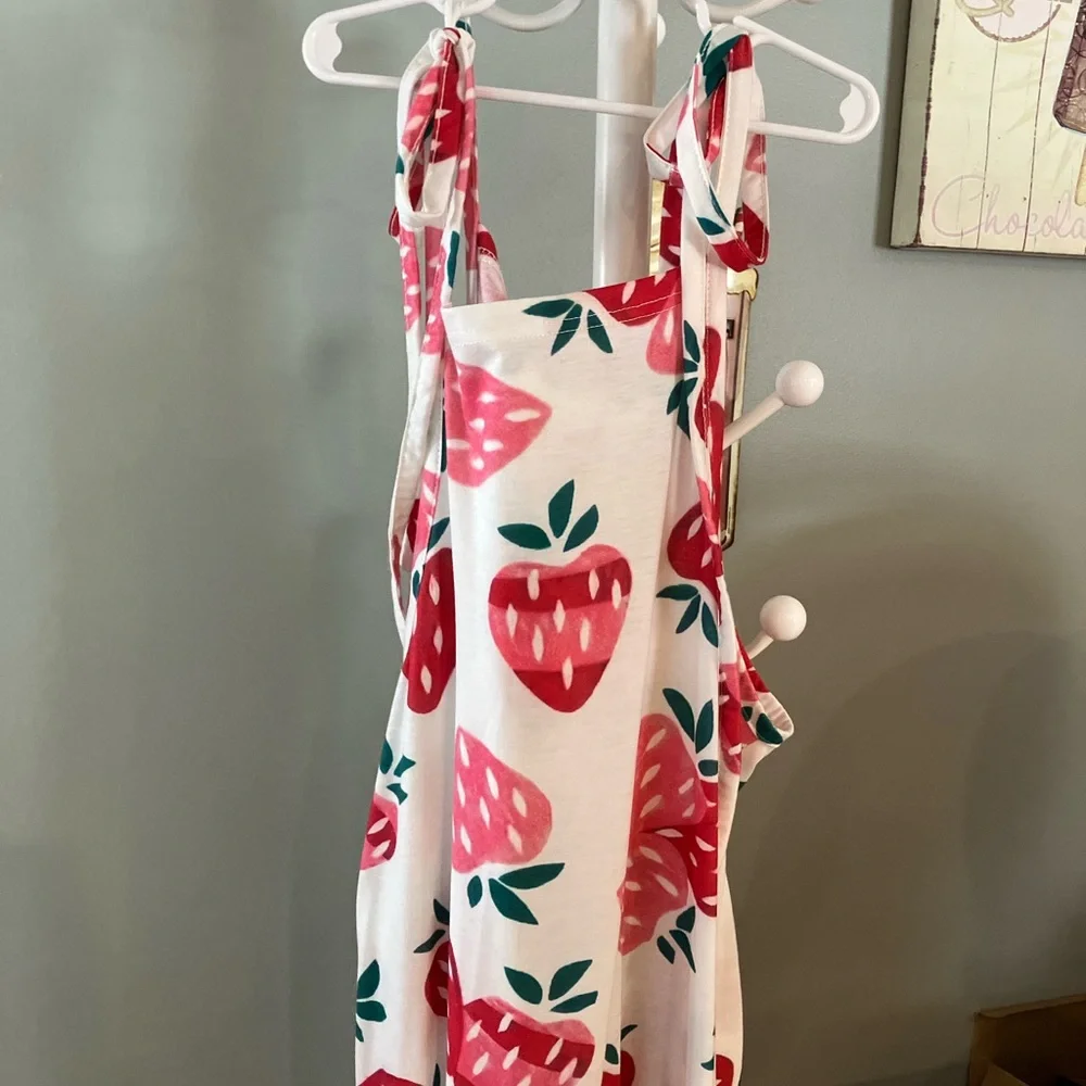 Strawberry Print Jumpsuit - Picture 2 of 4